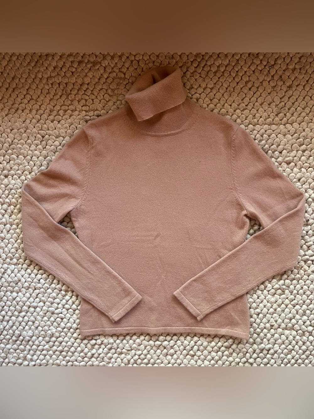 VINTAGE TSE Cashmere Women’s Turtleneck Sweater in Dusty Rose - Picture 1 of 4